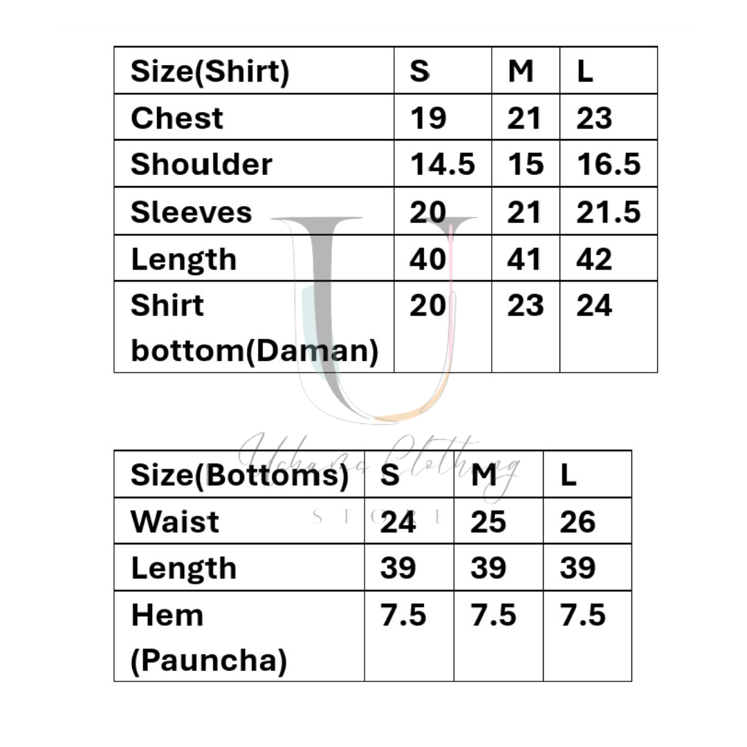 2-PC Embroidered linen suit- Kala Jora