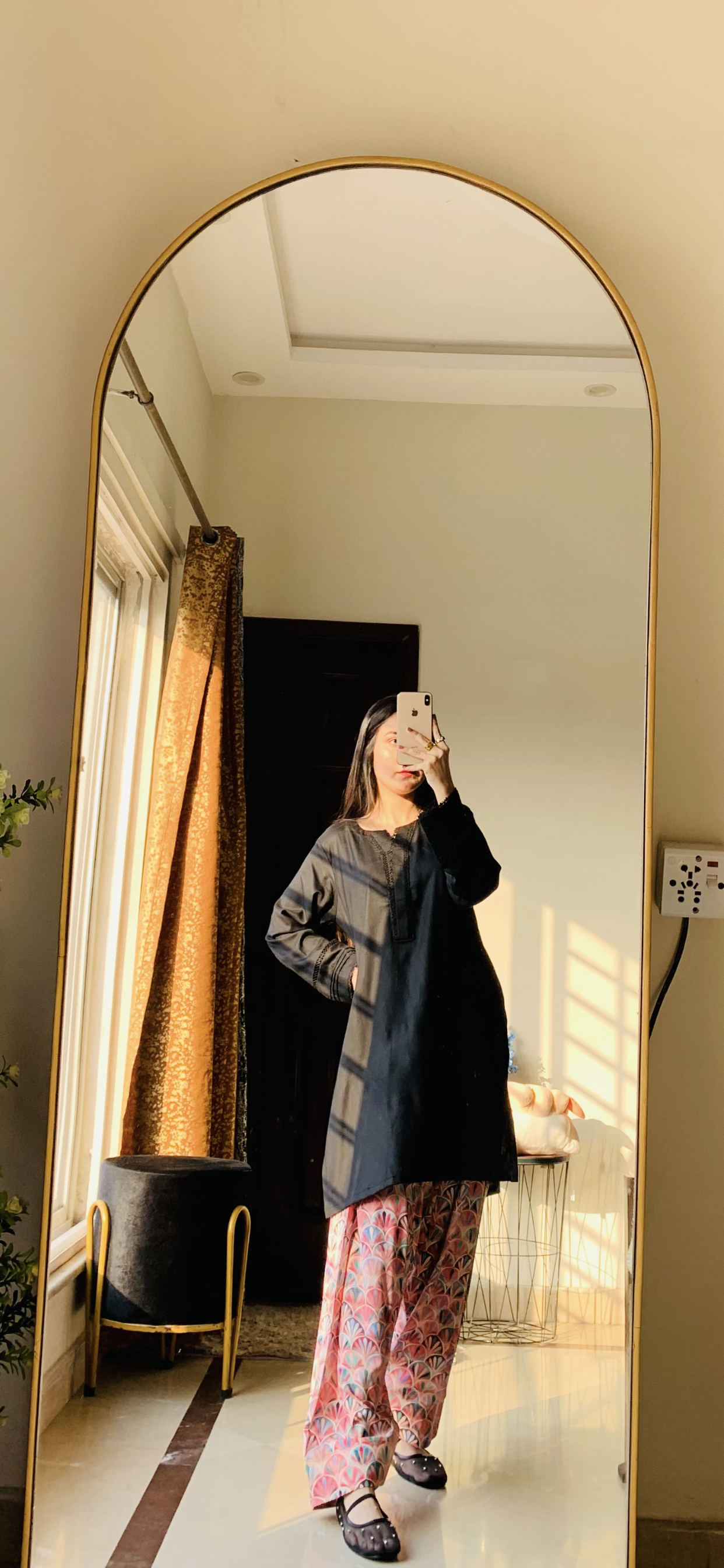 2-PC printed farshi shalwar kameez | Stone linen Marble