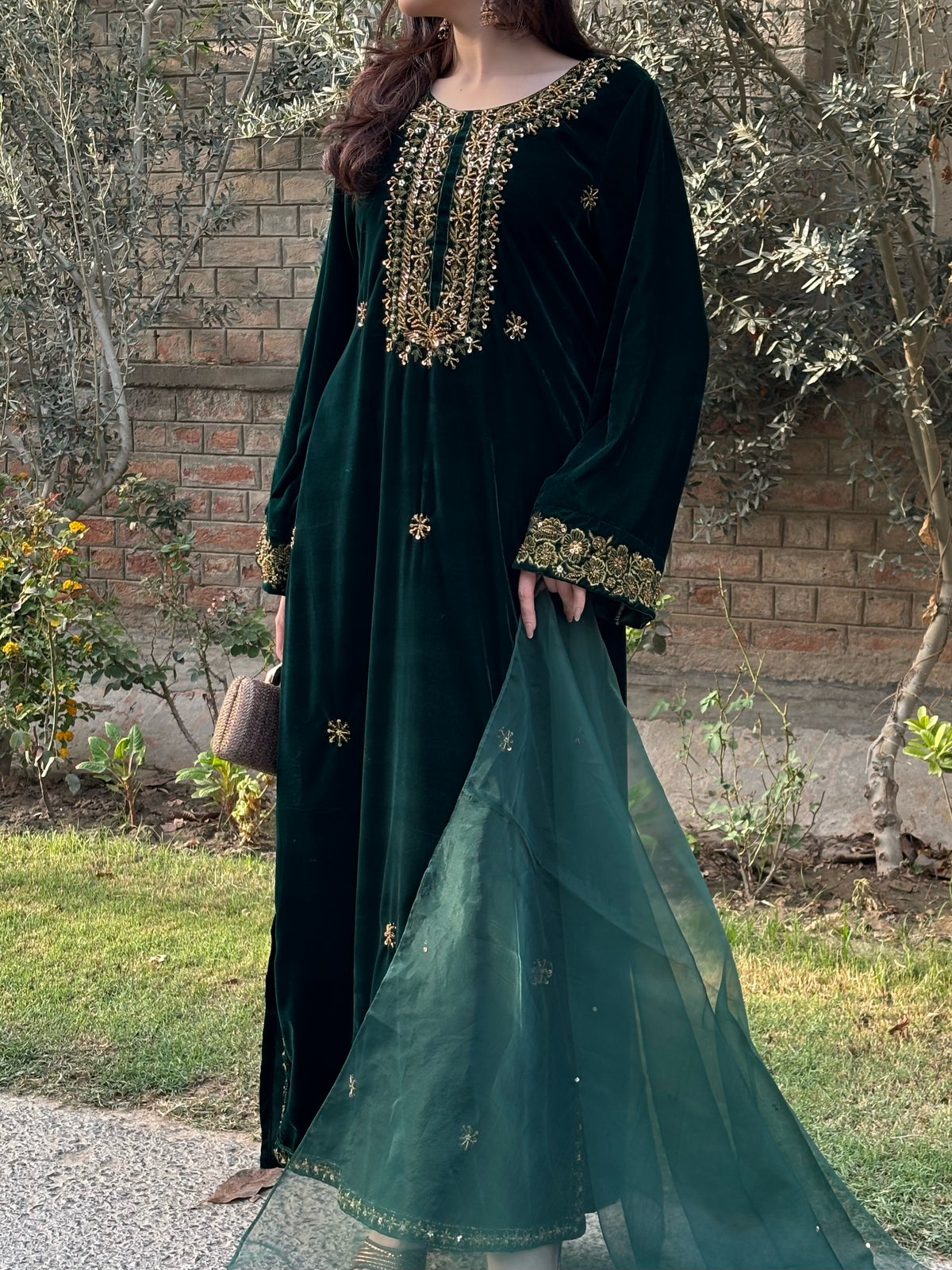 3-PC Velvet Kaftan - Grace
