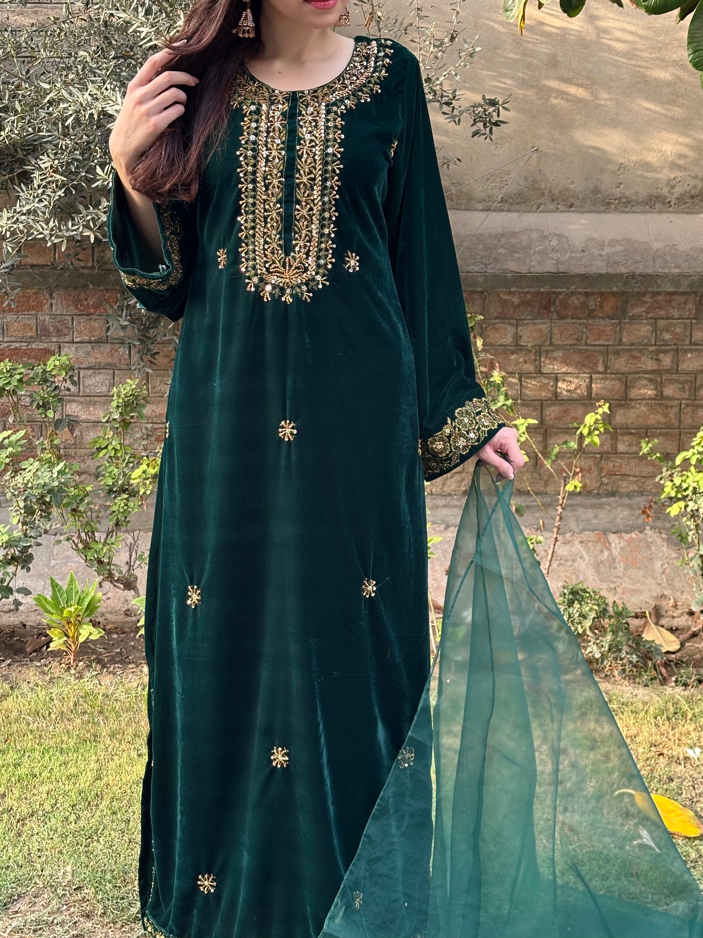 3-PC Velvet Kaftan - Grace