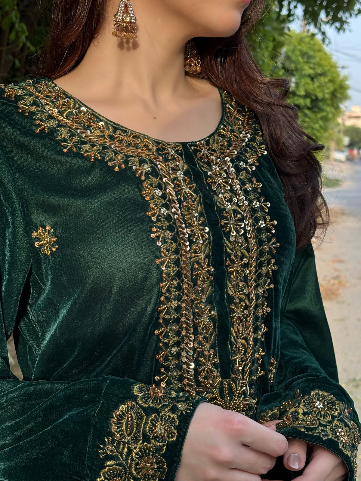 3-PC Velvet Kaftan - Grace