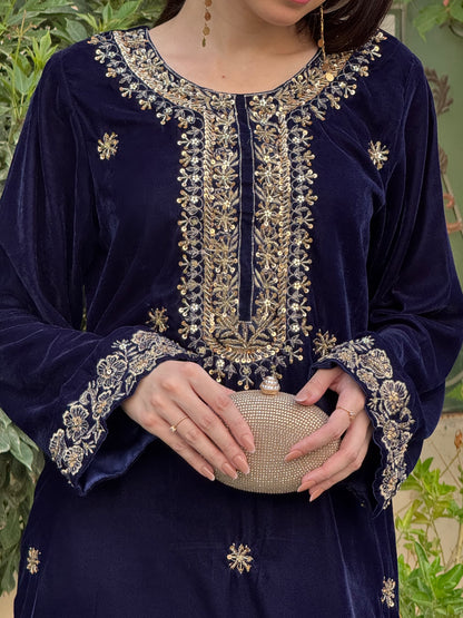 3-PC Velvet Kaftan - Grace