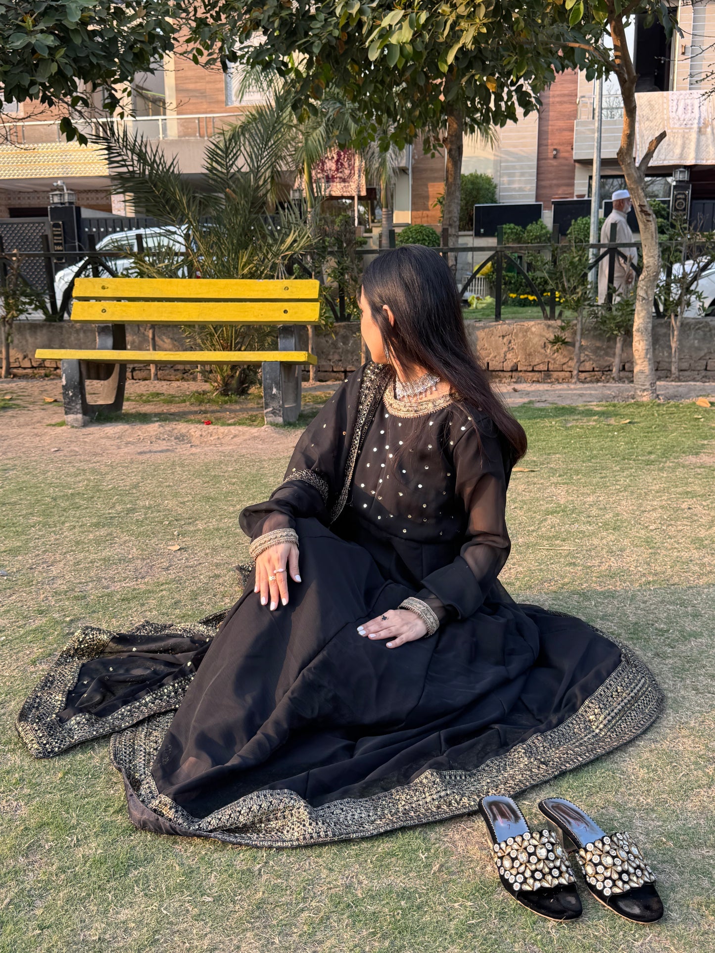 3pc Anarkali Pishwas - limelight