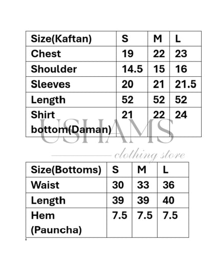 3-PC Silk kaftan - Black Swan