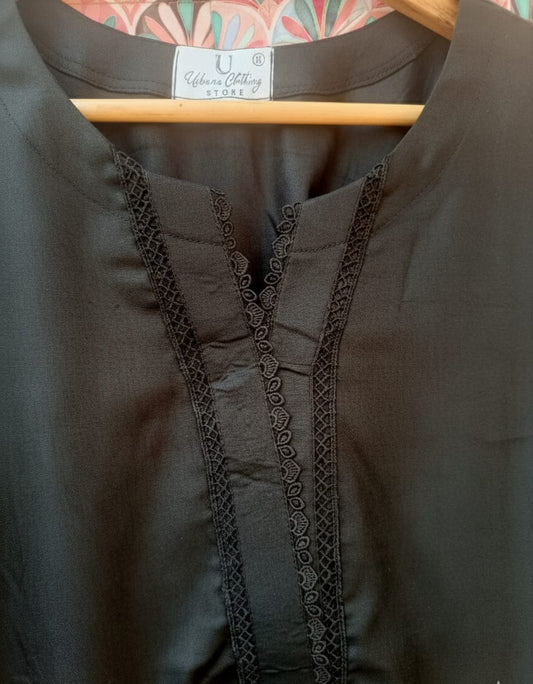 2 pc printed farshi shalwar kameez in stone linen- Minimal
